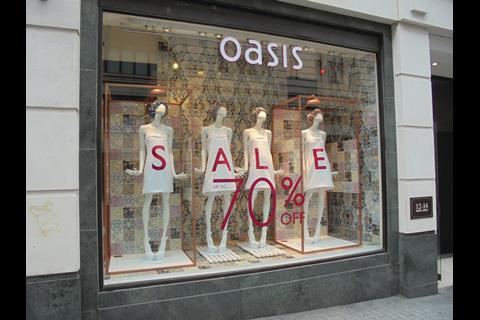Oasis window display
